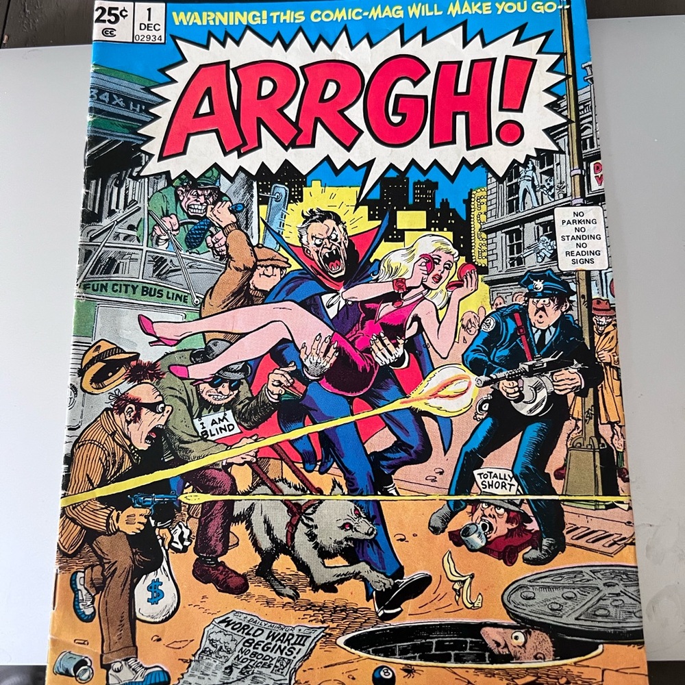 Marvel Comic Cover with Red and Blue Accents